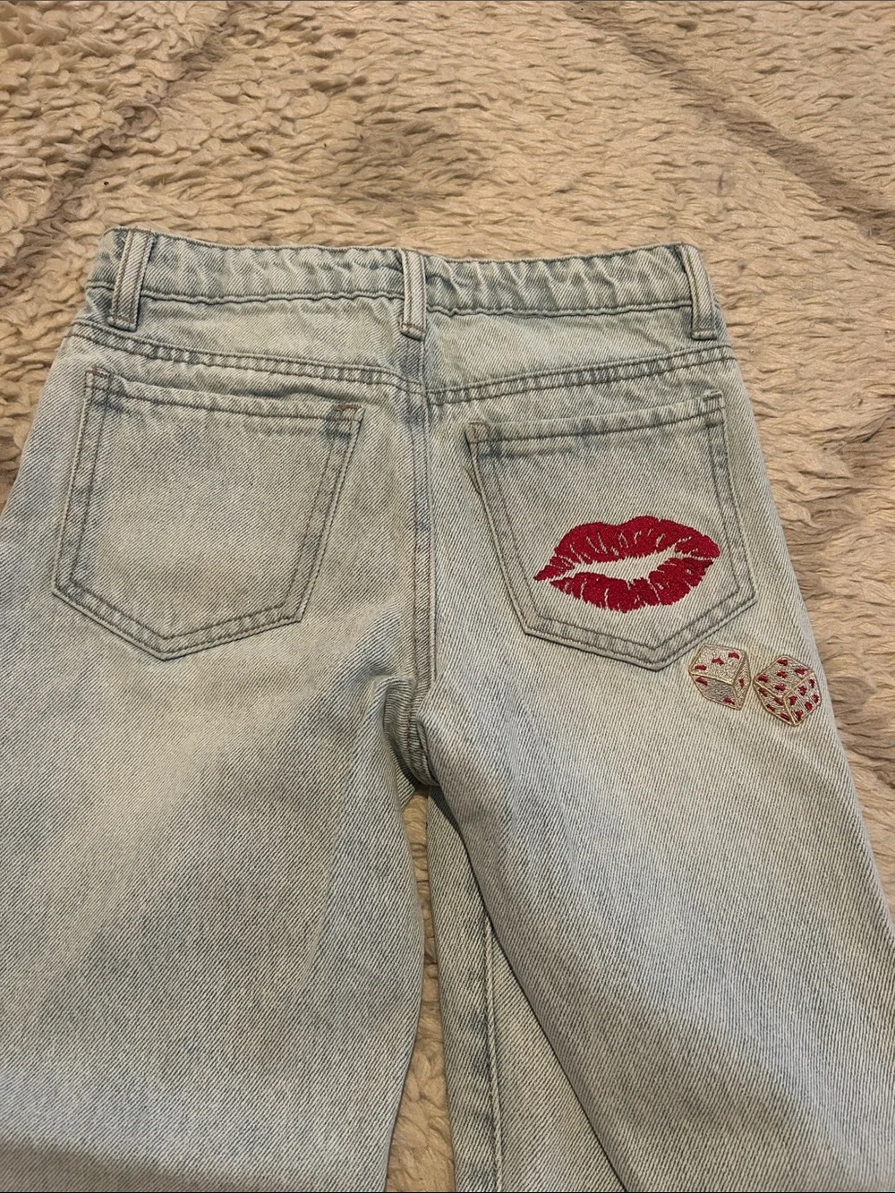 Forever 21 Girls Embroidered and Embellished Jeans Size 7/8